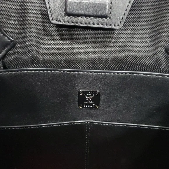 MCM Metallic Red Tote Bag And Mini with Luxurious Leather Finish